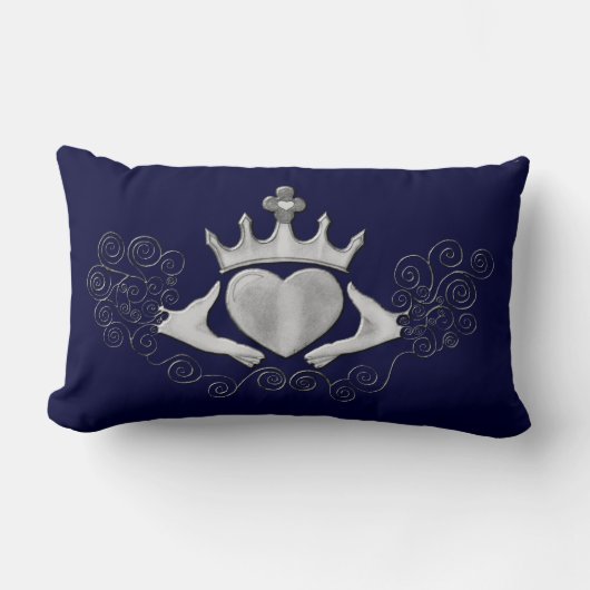 De Claddagh (zilver) Kussen (Voorkant)