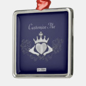 De Claddagh (zilver) Metalen Ornament (Links)