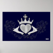 De Claddagh (zilver) Poster (Voorkant)