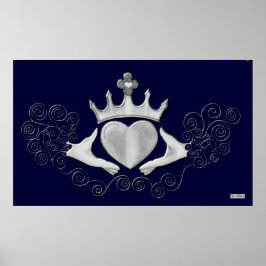 De Claddagh (zilver) Poster