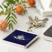 De Claddagh (zilver) Sleutelhanger (Zijkant)