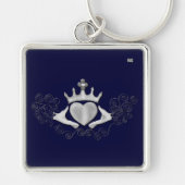 De Claddagh (zilver) Sleutelhanger (Voorkant)