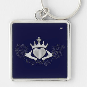 De Claddagh (zilver) Sleutelhanger