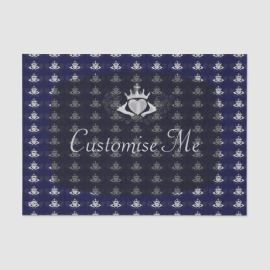 De Claddagh (zilver) Tissuepapier (Voorkant)