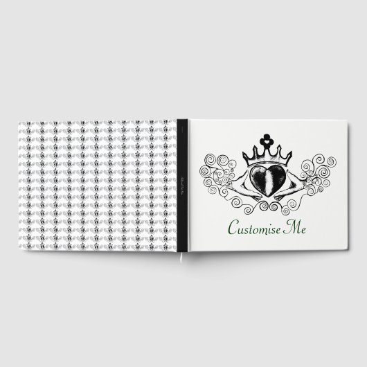 De Claddagh (zwart) Gastenboek (Volledig)
