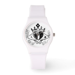 De Claddagh (Zwart) Horloge