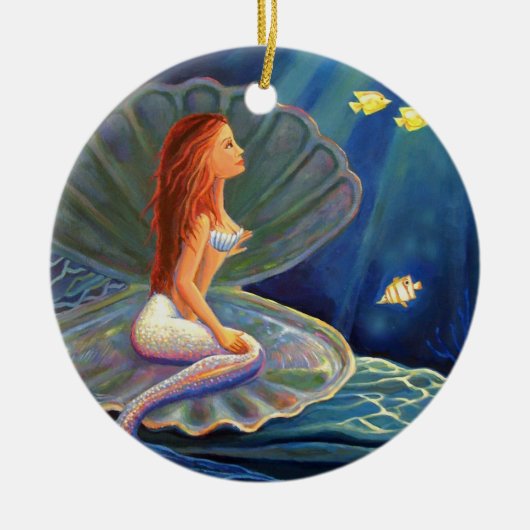De Clamshell Mermaid Art Ornament (Voorkant)