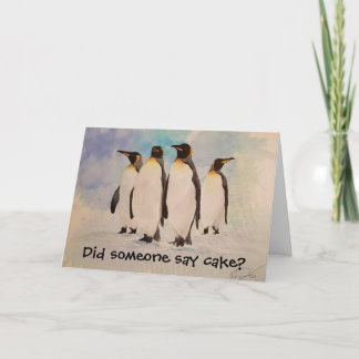 "De Clan" Pinguïn Verjaardag Kaart