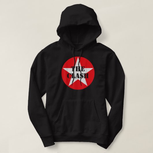 De Clash - Cirkel Star Olive Hoodie (Design voorkant)