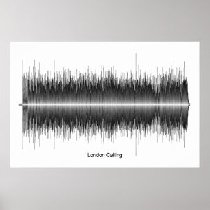 De Clash London Calling Soundwave Art Poster