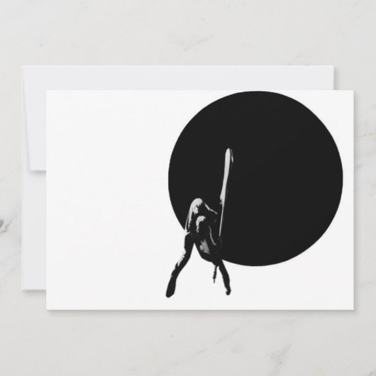 De clash uitnodiging. kaart (Voorkant)