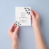 De 'Classic Wedding'-uitnodiging van de begroting. Flyer (Hand)