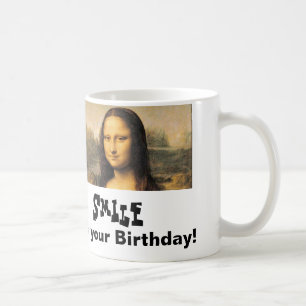 De Classic White Mok van Mona Lisa Birthday