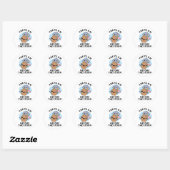 De clausule voor het Storm funny Weather Pun Ronde Sticker (Vel)