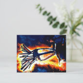 De Clavie. Briefkaart (Staand voorkant)