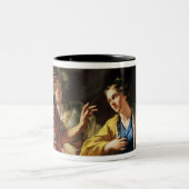 De clementie van Alexander de Grote Tweekleurige Koffiemok (Center)