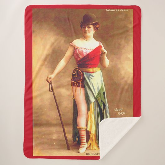 De Clercq entertainer in Casino de Paris Sherpa Deken (Voorkant)