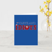 De Cleveland Idiots Funny Baseball Humor Kaart (Gele Bloem)