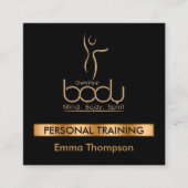 De cliënt bezit uw lichaam vierkante visitekaartje (Voorkant)