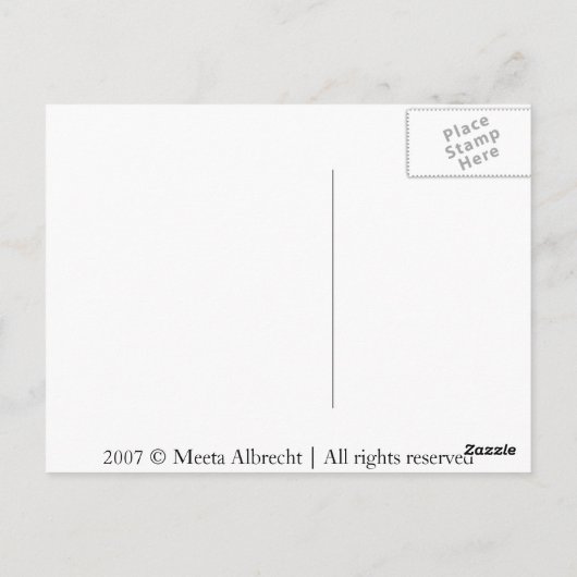 De cliënten briefkaart (Achterkant)