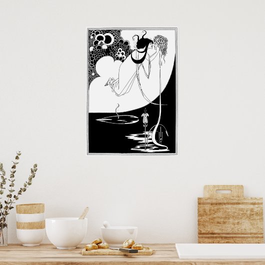 De Climax door Aubrey Beardsley Poster (Keuken)