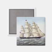 De Clipper verzendt "Flying Cloud" Magneet (Voorkant / Achterkant)