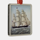 De Clipper verzendt "Flying Cloud" Metalen Ornament (Rechts)