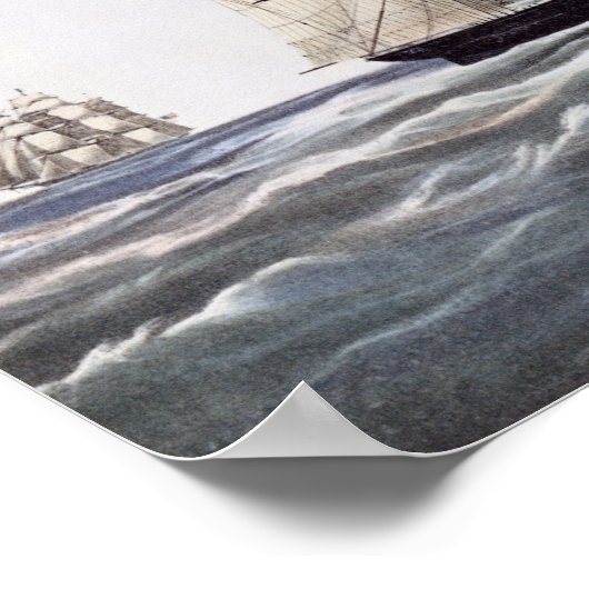 De Clipper verzendt "Flying Cloud" Poster (Hoek)