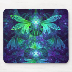 De Clockwork Kite Wings of a Blue-Green Dragonfly Muismat