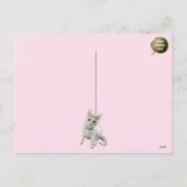 De close-up ansichtkaart van George de Kat Feestdagenkaart (Achterkant)