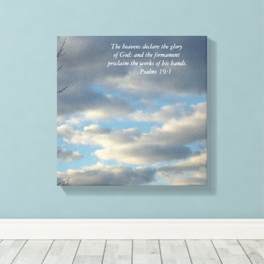 De cloud canvas afdruk (Insitu (Houten vloer))