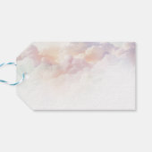 De Cloud Nine Regenboog pluizige wolk Baby Shower Cadeaulabel (Achterkant Horizontaal)