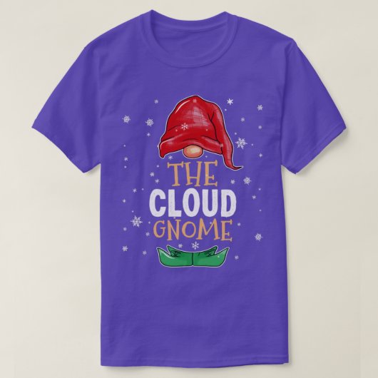 De cloudgnoomreeks komt overeen met kerstkleding 2 t-shirt (Design voorkant)