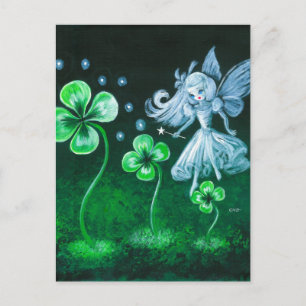 De "Clover Faerie" van april Briefkaart