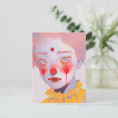 De clown briefkaart (Staand voorkant)
