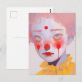 De clown briefkaart (Voorkant / Achterkant)