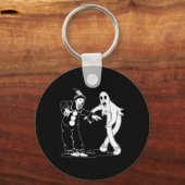 De clown en de geest dansen sleutelhanger (Voorkant)