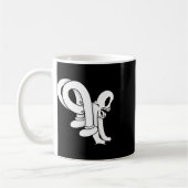 De Clown Geest Draaiende Blackwork Koffiemok (Links)