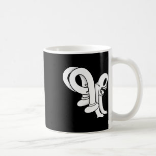 De Clown Geest Draaiende Blackwork Koffiemok