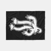 De Clown Geest Gothic Smeltend Fleece Deken (Voorkant (Horizontaal))