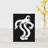 De Clown Geest Schuddend Griezelig Blackwork Kaart (Gele Bloem)