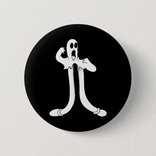 De Clown Geest Splitst Blackwork Ronde Button 5,7 Cm (Voorkant)