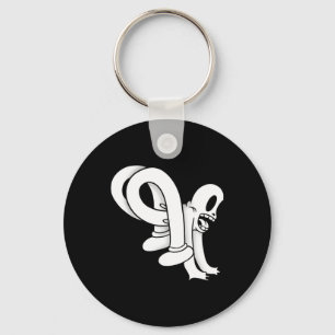 De Clown Geest Twisty Blackwork Sleutelhanger