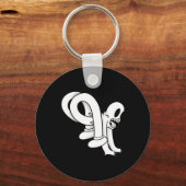 De Clown Geest Twisty Blackwork Sleutelhanger (Voorkant)