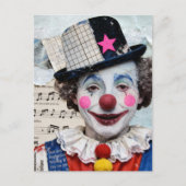 De clown gemengde media briefkaart (Voorkant)