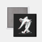 De Clown Ghost Glitch dansen Magneet (Voorkant / Achterkant)