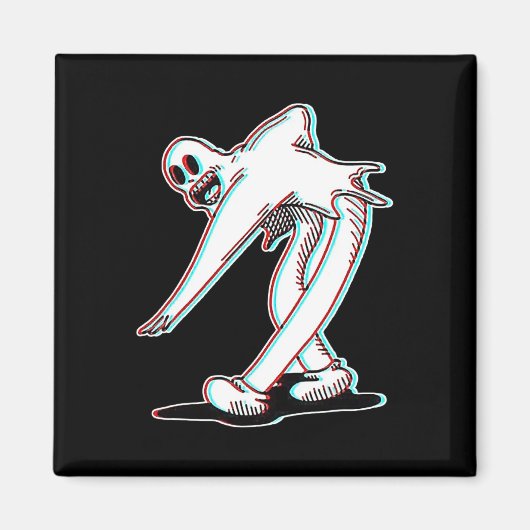 De Clown Ghost Glitch dansen Magneet (Voorkant)
