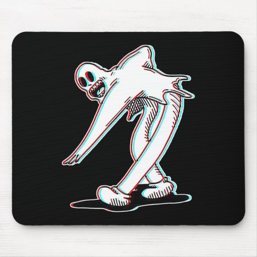 De Clown Ghost Glitch dansen Muismat (Voorkant)