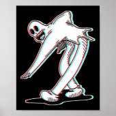 De Clown Ghost Glitch dansen Poster (Voorkant)
