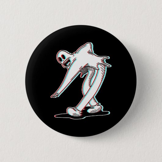 De Clown Ghost Glitch dansen Ronde Button 5,7 Cm (Voorkant)